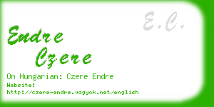 endre czere business card